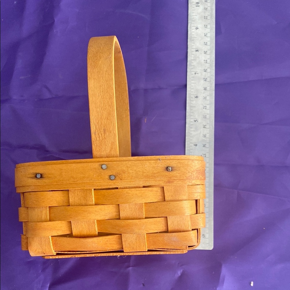 Longaberger Orange Basket with Handle